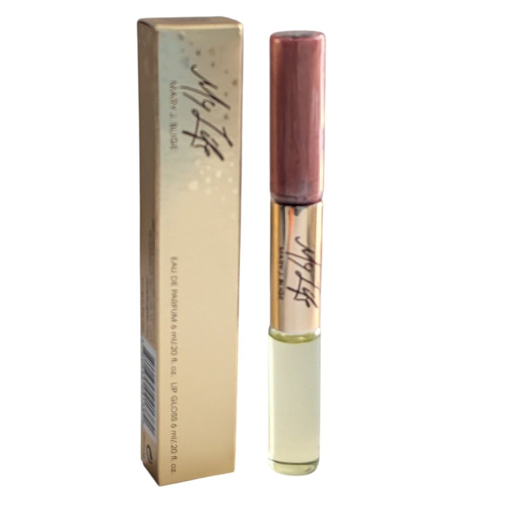 Mary J. Blige My Life Eau de Parfum Carol's Daughter 6ml Roll On & Lip Gloss NEW